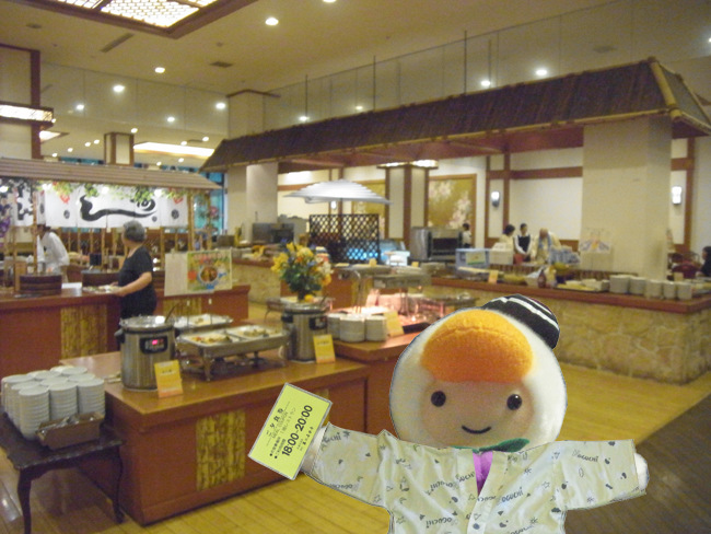 第二名水亭夕食会場