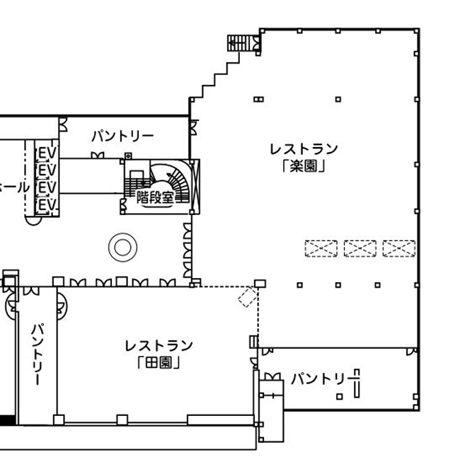 夕食会場