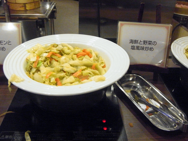 海鮮と野菜の塩風味炒め