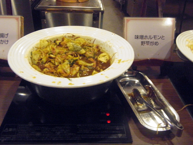 味噌ホルモンの野菜炒め