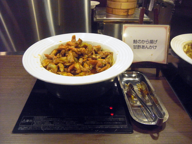 鮭のから揚げ甘酢あんかけ