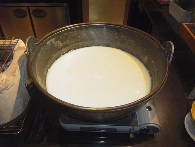 湯豆腐豆乳仕立て