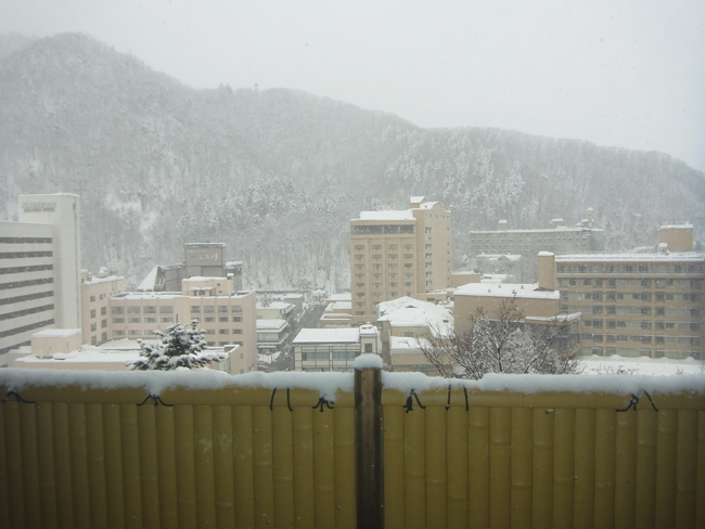 定山渓温泉街