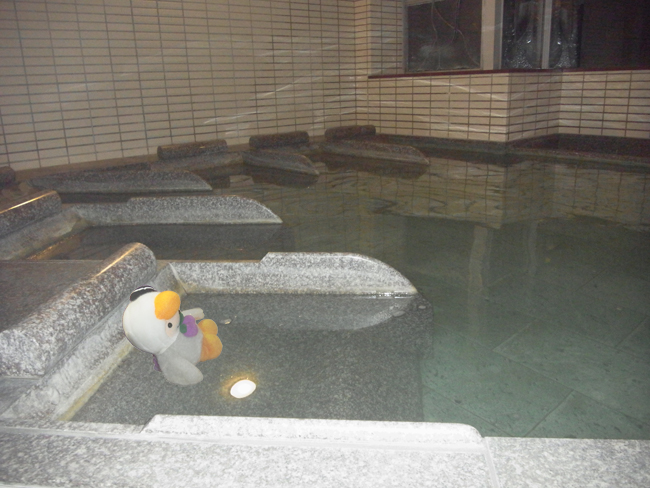 寝湯で寝る