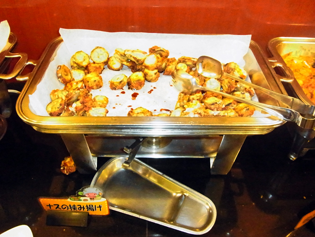 ナスの挟み揚げ