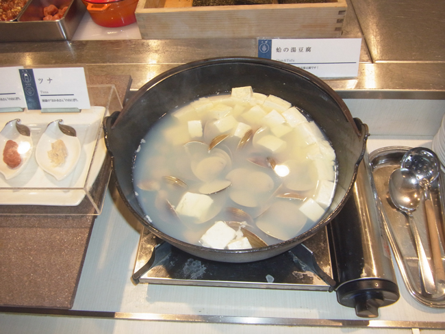 蛤の湯豆腐