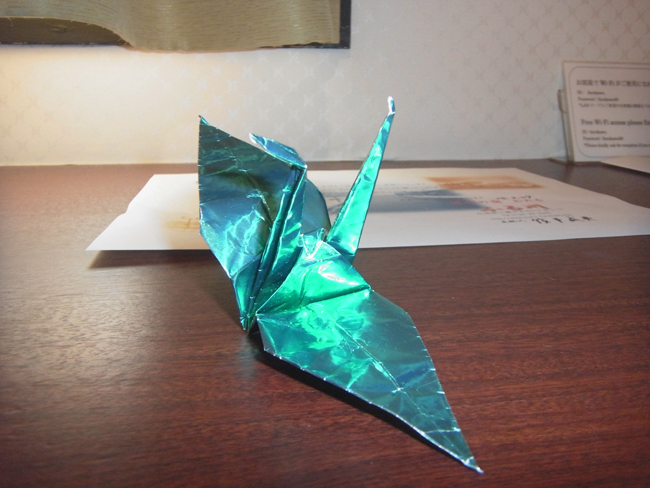 鶴の折り紙