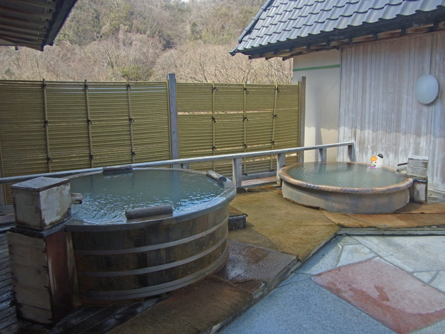石水亭の温泉