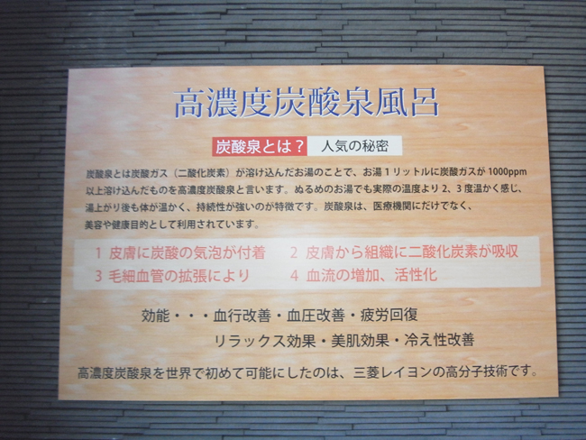 炭酸泉の説明