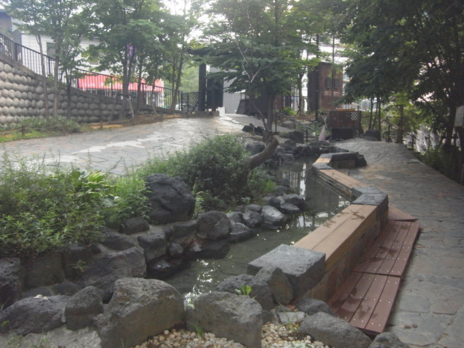 定山渓足湯