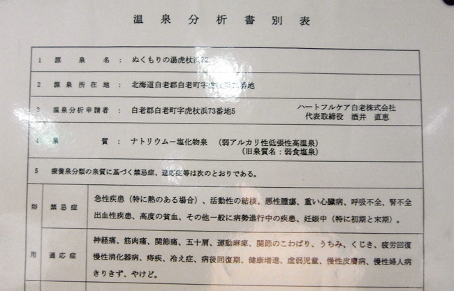 泉質表２