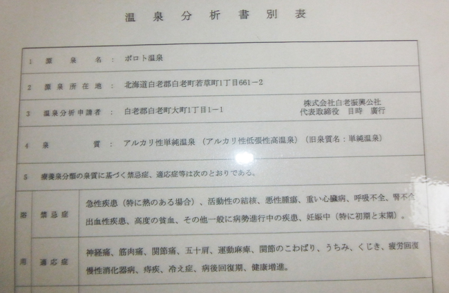 泉質表