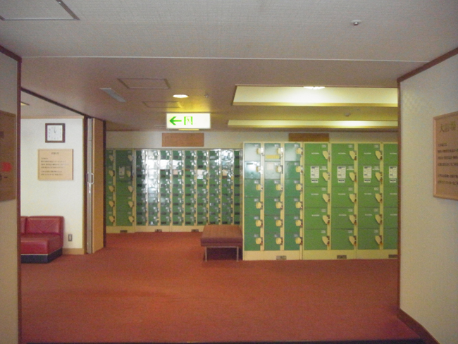 日帰り客用ロッカー