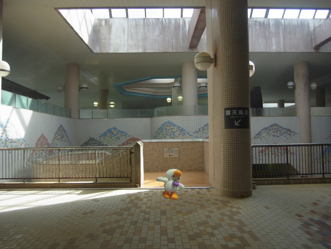 露天風呂へ