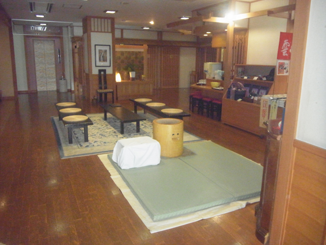 餅つき会場