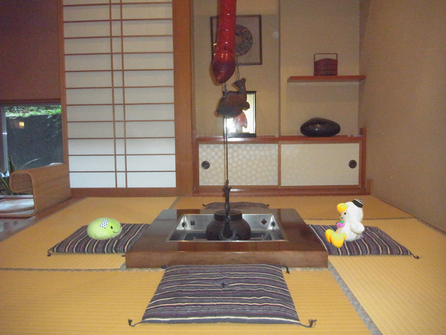 囲炉裏で一休み