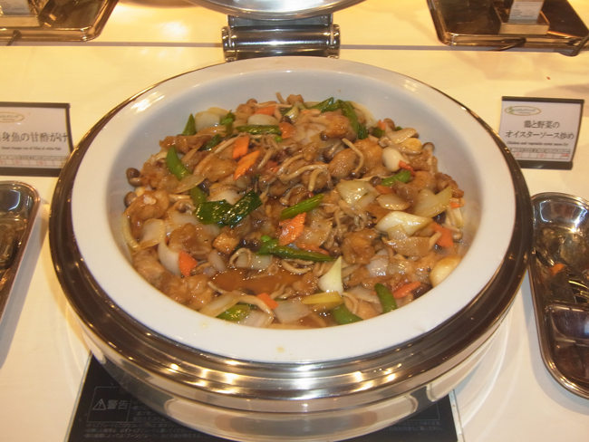 鶏の野菜のオイスター炒め