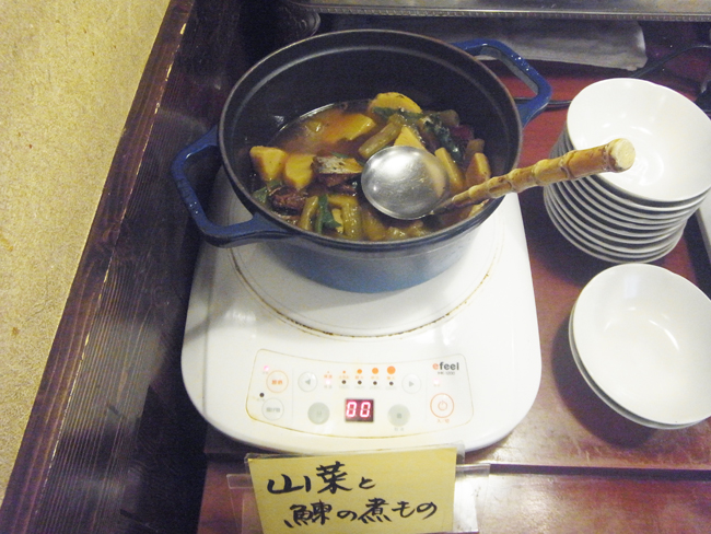 山菜の鰊の煮物