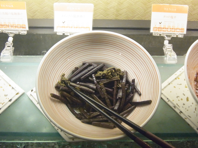わらびの醤油漬け